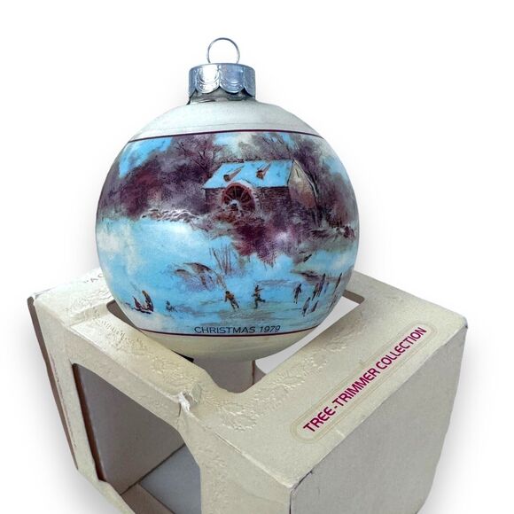 Hallmark Keepsake Ornament A Cherished Friend 1979 Ornament Glass Ball Christmas - Picture 2 of 16